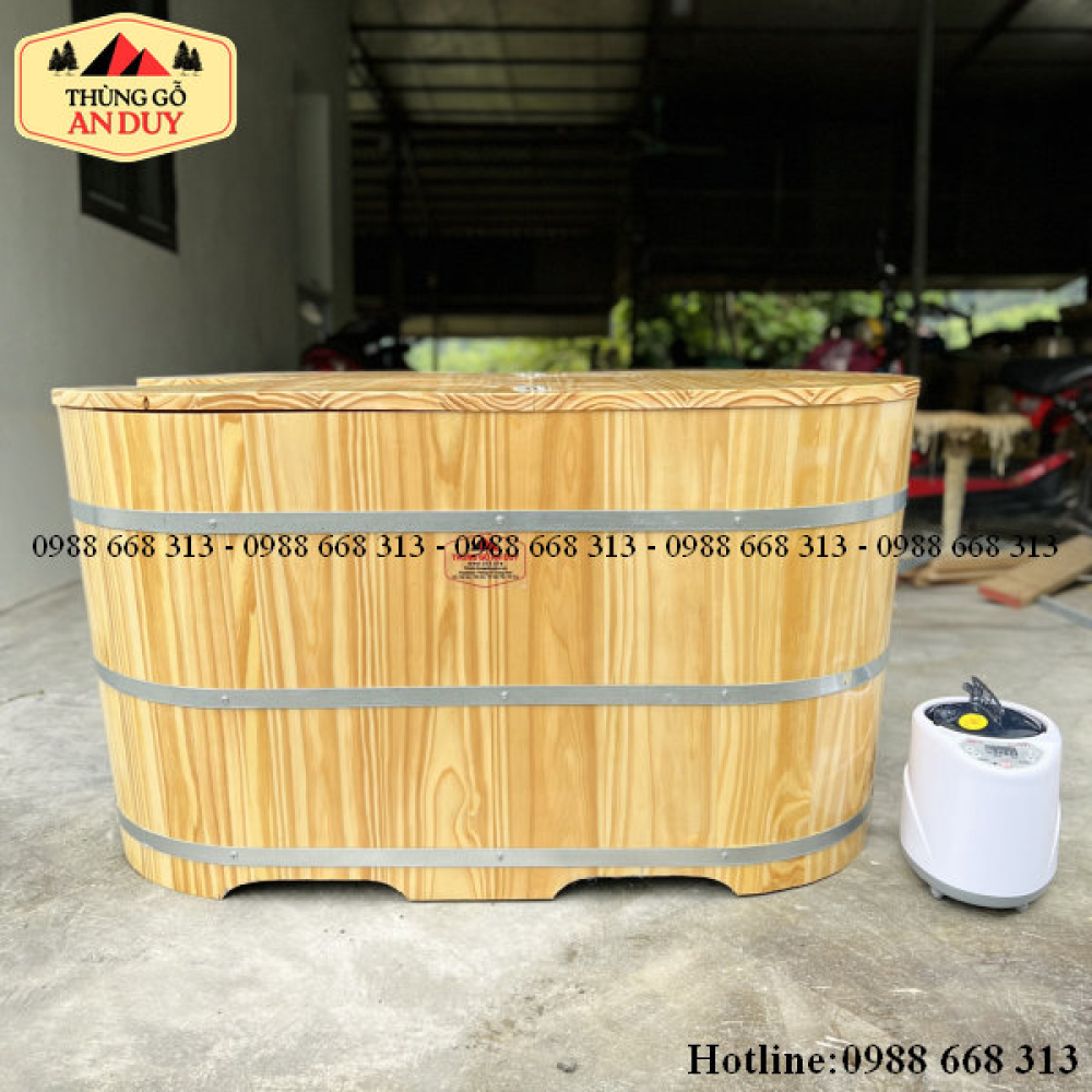 Bồn Dài Xông Hơi Gỗ Thông