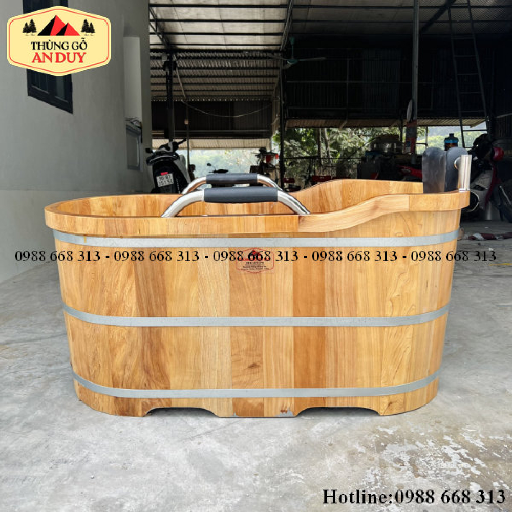 Bồn Tắm Gỗ Pơmu Bọc Da