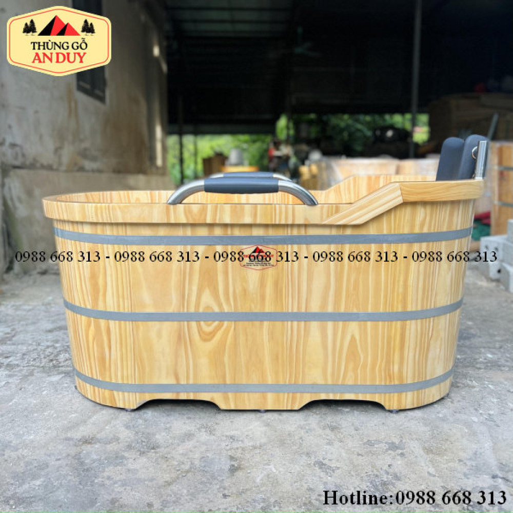 Bồn Tắm Gỗ Thông Bọc Da