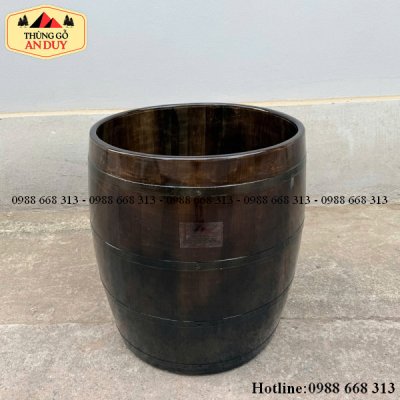 Bồn Tắm Gỗ Thông Dáng Chum