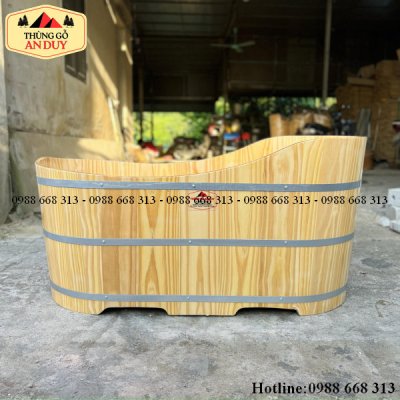 Bồn Tắm Gỗ Thông Dáng Du Thuyền
