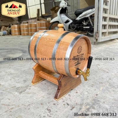Thùng Gỗ Sồi 10L