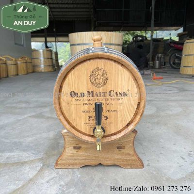 Thùng Rượu Gỗ Sồi 20 Lít – Lựa Chọn Hoàn Hảo Cho Trải Nghiệm Ủ Rượu Đỉnh Cao