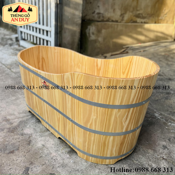 Xưởng sản xuất bồn tắm gỗ thông An Duy phân phối hàng tận gốc bảo hành 12 tháng.