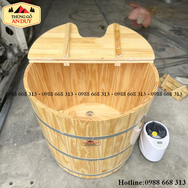 Kỹ thuật ghép mộng âm dương chống rò rỉ bồn tắm gỗ tự nhiên.