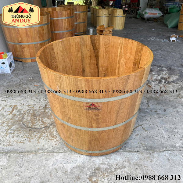 Bồn tắm gỗ sồi An Duy